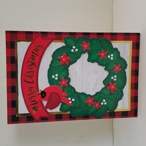 8 Cardinal and Wreath 3-D Christmas Cards